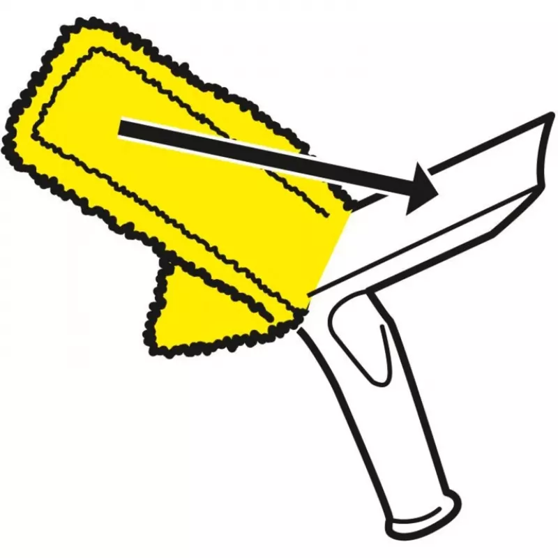 Langų valymo priedas Karcher 2.633-130.0 – mikropluošto šluostės 275 mm (2 vnt.)