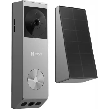 Vizualinis skambutis EZVIZ EP3x Pro Silver, 2K+1080p, 32GB, IP65