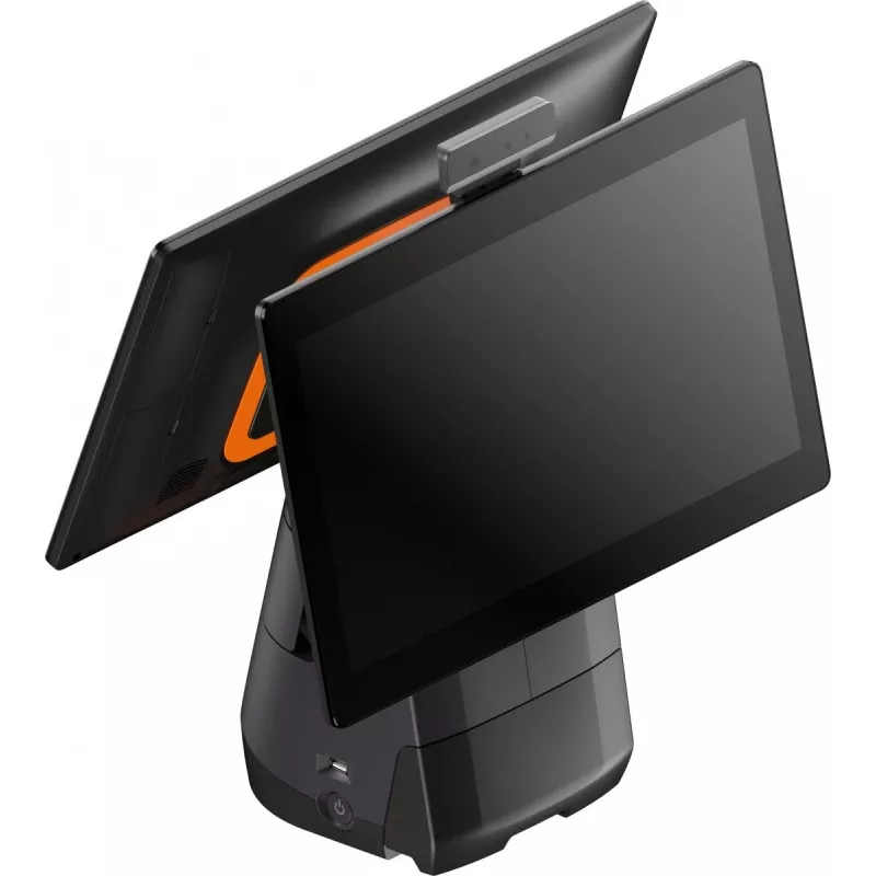 Stalinis POS terminalas T2s, Android 9, 15,6+10 colių, 4/64GB, 80mm, WiFi
