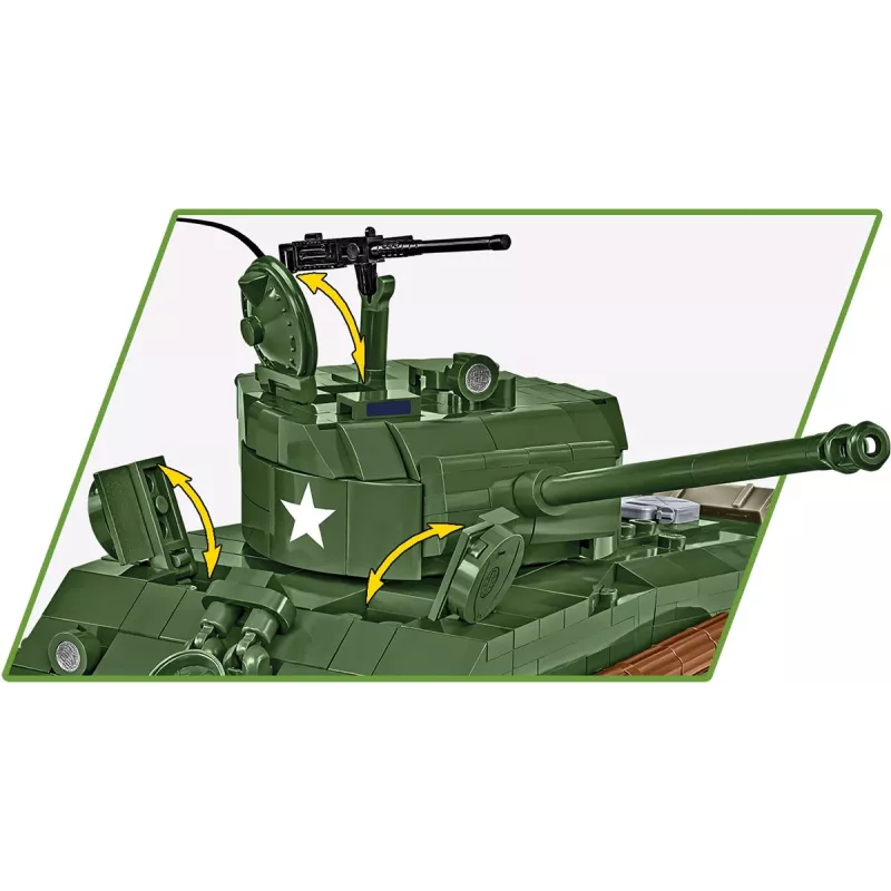Konstruktorius Sherman M4A2E8 865 kaladėlių