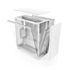 PC korpusas NZXT H7 Flow RGB Midi Tower Baltas — Grūdintas stiklas, EATX, Priekyje 3×120mm, USB-C