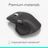 Logitech MX Master 4 for Business pelė – belaidė + Bluetooth, 8000 DPI, grafito spalva
