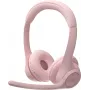 Logitech 981-001412 belaidės ausinės su mikrofonu, lankeliu, biurui/skambučių centrui, Bluetooth, rožinės spalvos
