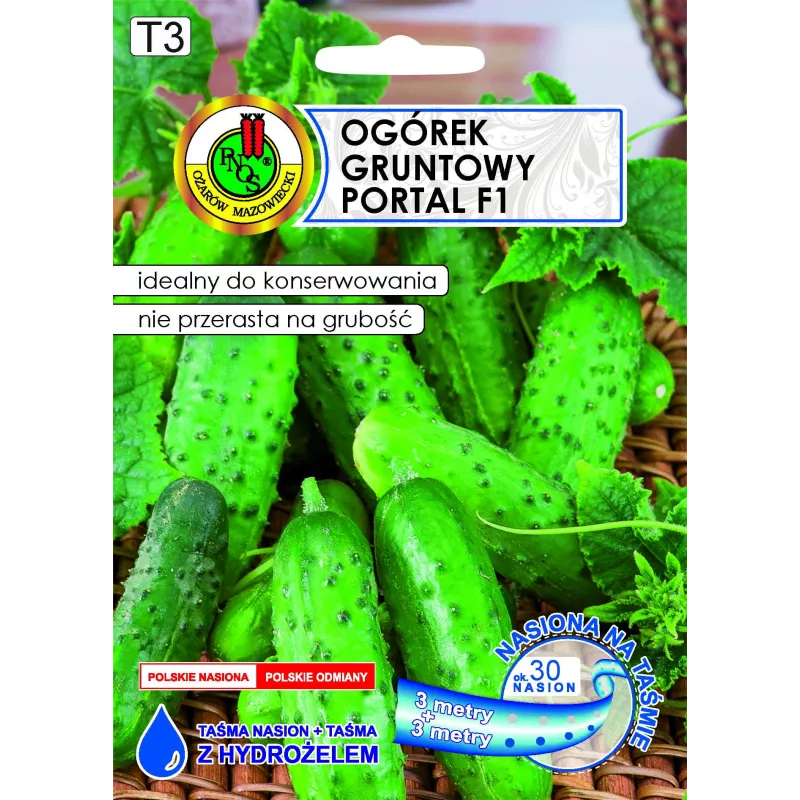 Agurkų sėklos Apte Cucumber Portal F1 — juosta 6 m, vidutinio ankstyvumo rauginimui skirtas hibridas
