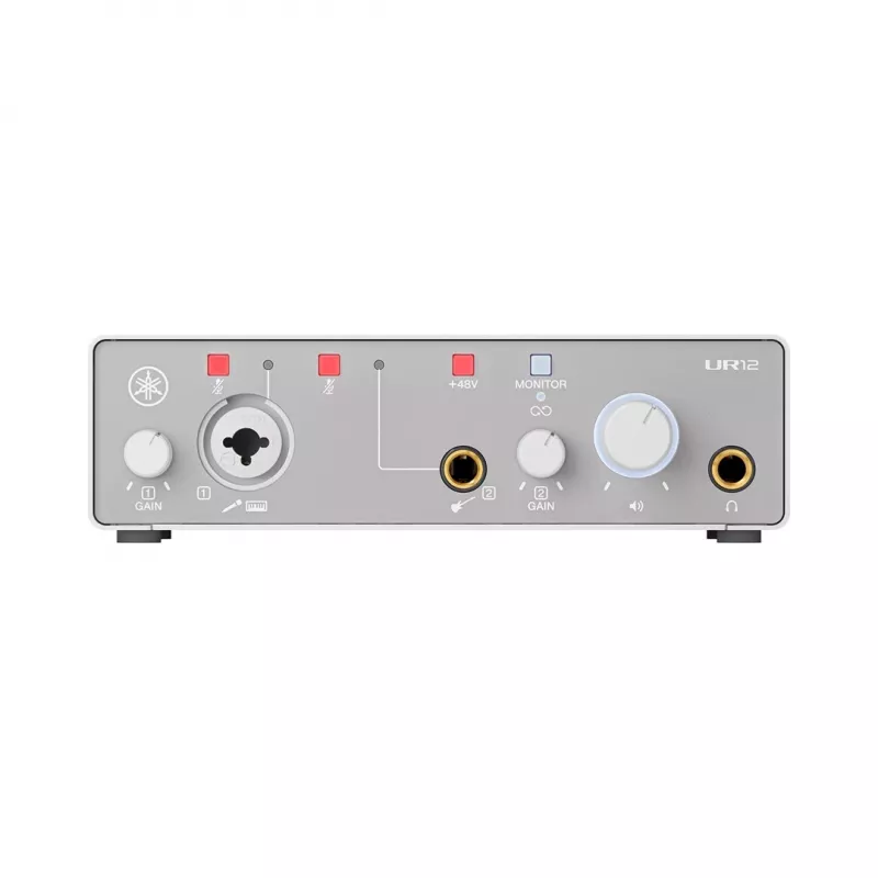 Garso sąsaja YAMAHA UR12MK3 Balta – kompaktiška 2 įėjimų / 2 išėjimų USB sąsaja