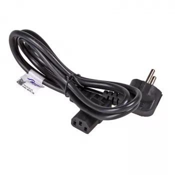 AKYGA AK-PC-12A kampuotas maitinimo laidas CEE 7/7 į IEC C13, 3 m, juodas