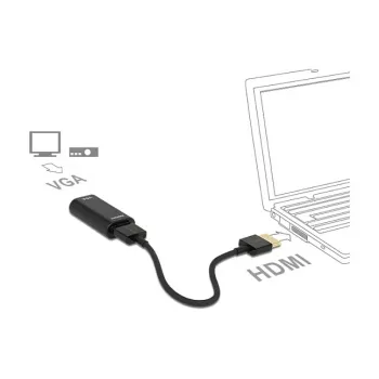 Kabelis HDMI / VGA DeLOCK 65667 0,15 m