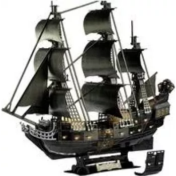 Revell 3D-Puzzle Black Pearl LED Edition 00155 – Juodojo Perlo 3D dėlionė su LED apšvietimu, 1 vnt.