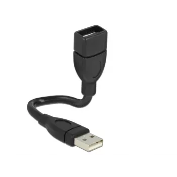 USB laidas DeLOCK 15 cm USB 2.0 USB A juodas