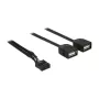Vidinis ir išorinis USB adapteris – USB (moteriška) į