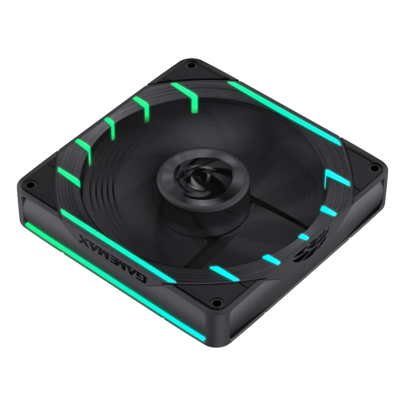GAMEMAX TORNADO T12 ARGB-R 120mm korpuso ventiliatorius – juodas