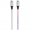 4smarts RGBCord 541440 USB-C–USB-C laidas, 60 W, 1,5 m, RGB