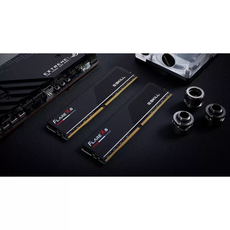 G.SKILL Flare X5 DDR5 64GB (2x32GB) 6000MHz CL30 atminties rinkinys su šilumos sklaidytuvu ir AMD EXPO palaikymu