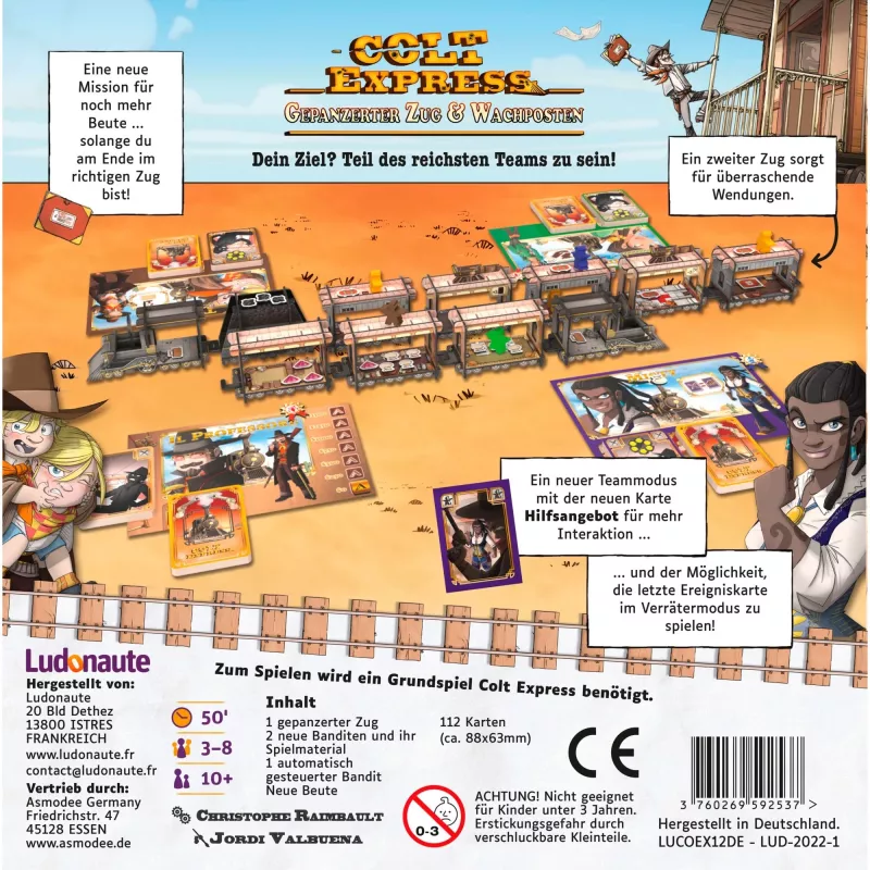 Colt Express – Gepanzerter Zug & Wachposten, stalo žaidimo plėtinys