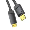 Vientisas DisplayPort į HDMI kabelis Vention HAGBH, 2 m, juodas, 7 mm skersmens