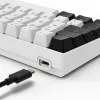Klaviatūra Sharkoon SGK50 S4 60% balta RGB LED QWERTZ vokiškas išdėstymas USB
