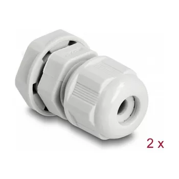DeLOCK EX kabelio sandariklis M12 pilkas 2 vnt poliamidas
