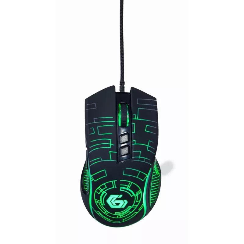 Gembird MUSG-RGB-01 pelė, skirta dešinei rankai, USB-A, 3600 DPI