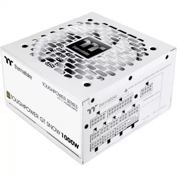 Maitinimo blokas THERMALTAKE Toughpower GT Snow 1000W ATX 24-pin, 80 PLUS Gold, baltas, 120mm ventiliatorius