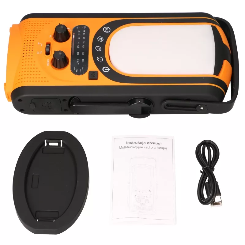Extralink Power Ranger EPS-6000 | Power Bank | 6000 mAh, FM radijas, LED šviesa, dinamo, saulės baterija