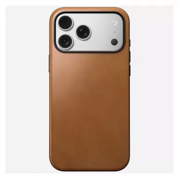 Nomad Modern Leather Case dėklas iPhone 17 Pro Max, 17,5 cm (6,9 colio), Tan, oda + PC/TPU