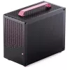 Jonsplus Z20 Black-Pink kompiuterio korpusas – Mini/Micro/Flex-ATX su nešimo rankena