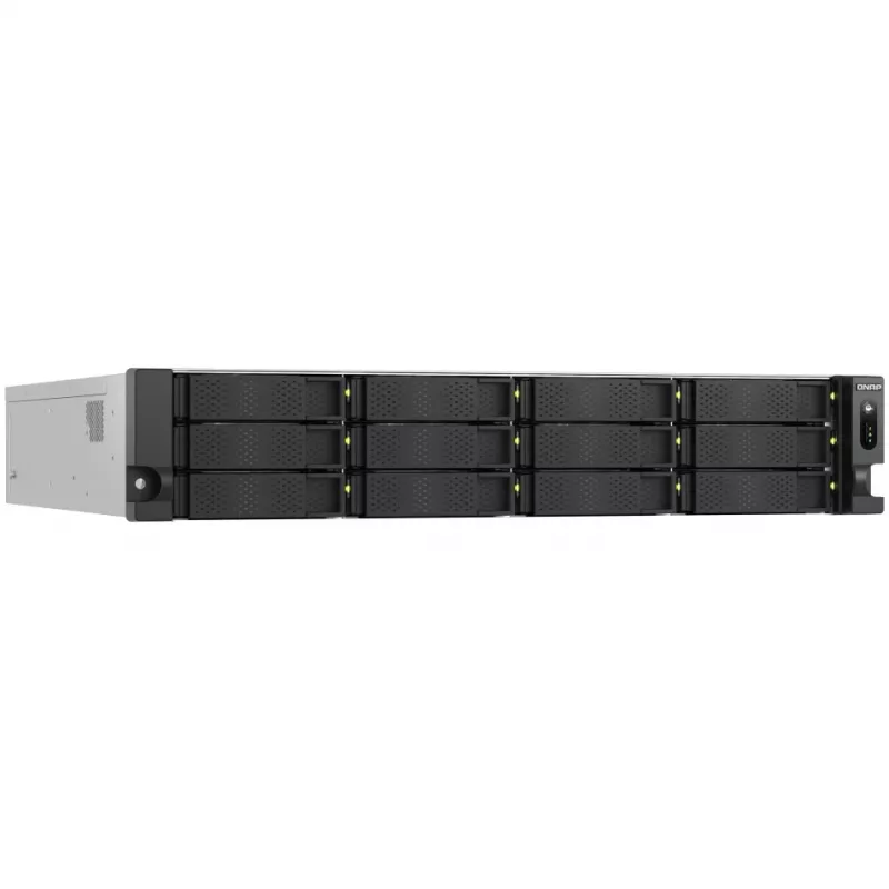 QNAP TS-H1277AXU-RP NAS stelažinis (2U) AMD Ryzen™ 5 16 GB DDR5 0 TB QuTS hero Juodas