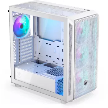 Endorfy Arx 700 ARGB PC korpusas, Midi-Tower, ATX, grūdintas stiklas - su 4x 140 mm ARGB ventiliatoriais, baltas (EY2A017)