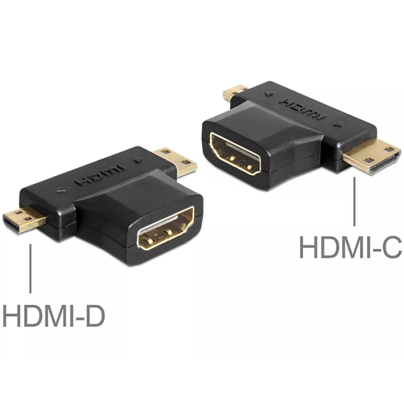 Adapteris HDMI-C / HDMI-D į HDMI-A DeLOCK 65446