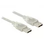 USB kabelis DeLOCK 83889 USB 2.0 2 m permatomas