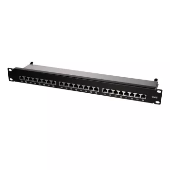 Logilink TUO-NP0048 Juoda – 24 prievadų RJ-45 skirstymo panelė