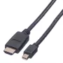 Mini DisplayPort kabelis VALUE Mini DP–HDTV M/M 3 m