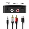 QOLTEC 56981 belaidis garso siųstuvas-imtuvas Bluetooth/AUX/RCA