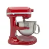KitchenAid 5KSM60SPXEER stacionarus maišytuvas 375 W pilka, raudona, nerūdijantis plienas
