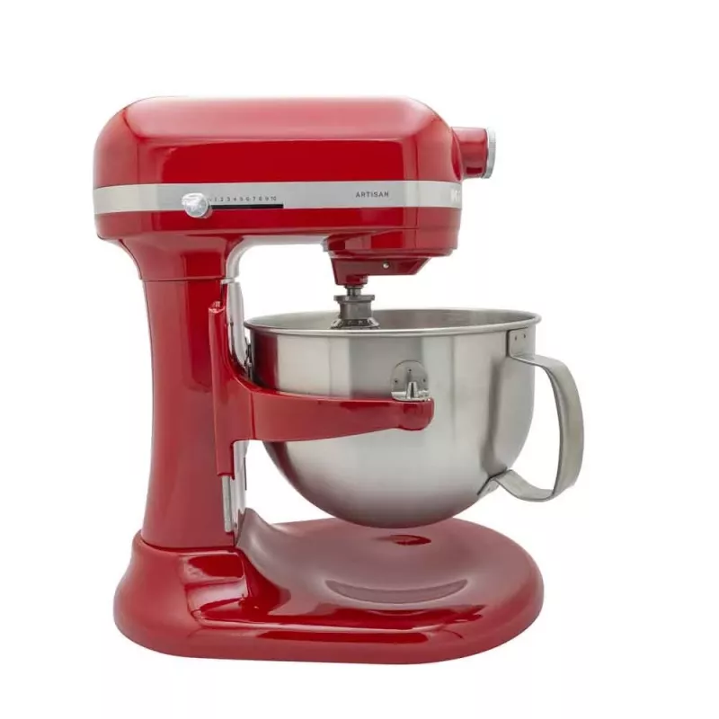 KitchenAid 5KSM60SPXEER stacionarus maišytuvas 375 W pilka, raudona, nerūdijantis plienas
