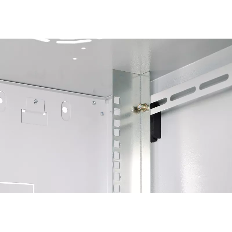 Sieninis stovo spintos korpusas DIGITUS Dynamic-N 12U, 19 colių, 600x450 mm (PxG), IP20, rakinamas, nesurinktas