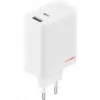 Maitinimo adapteris ONEPLUS SUPERVOOC 120W dviejų prievadų laidinis įkroviklis, 120W bendra galia, 1x USB-C + 1x USB-A, 100–240V, 145 g, baltas