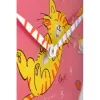 NeXtime laikrodis 8810 Tickle My Tummy, 30 cm skersmens, sieninis, rožinė / įvairiaspalvis