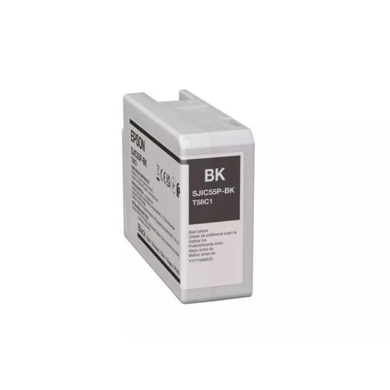 Kasetė Epson SJIC55 (BK) juoda, skirta ColorWorks CW-D6500/D6000