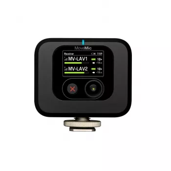 Belaidis imtuvas kameros tvirtinimui Shure MV-R-Z6 — 50–20000 Hz, 30 m atstumas, 12–15 V, 308×101×38 mm, 0,429 kg, juodas