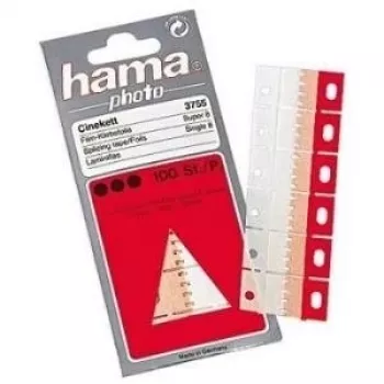 Hama Cinekett 3755 juostų klijavimo juosta filmams, 100 vnt., raudona, balta