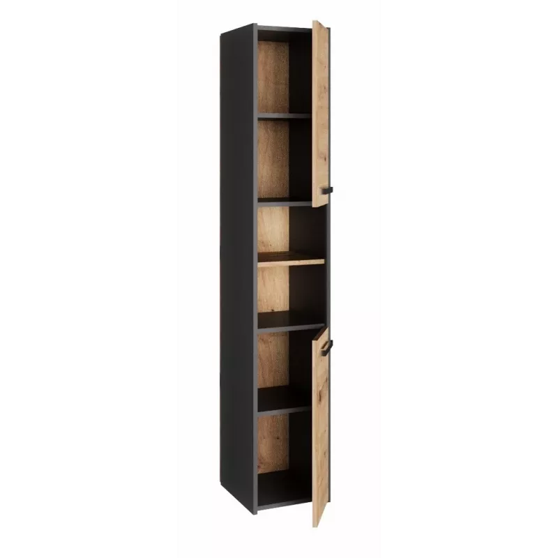 Topeshop S30 ANTRACYT/ARTISAN vonios spintelė