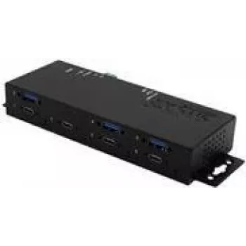 Exsys EX-1237HMVS USB hubas – 3x USB-A 3.2 Gen 2 + 4x USB-C 3.2 Gen 2