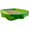 Smėlio dėžė Simba‑Dickie BIG 800056733, plastikinė, 1380×1380 mm, įmontuoti suoleliai, žalia