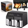 Extralink Home Air Fryer SJ-1000 10L EU (6L+4L) 2500W – oro gruzdintuvė