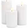 Goobay 3 vnt. rinkinys LED lauko žvakės (64786)