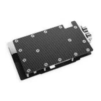 Alphacool 10261 galinė plokštė aliuminis chromas varis juoda 95,7 mm