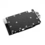 Alphacool 10261 galinė plokštė aliuminis chromas varis juoda 95,7 mm