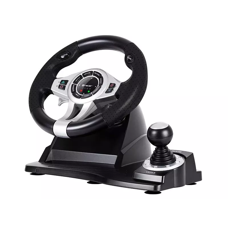 Tracer TRAJOY46524 Žaidimų vairas su pedalais juodas, skirtas PlayStation 4, PlayStation 3