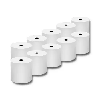 Qoltec 51892 Terminis popieriaus rulonas 80 x 80 | 55g/m2 | 10 vnt. | be BPA